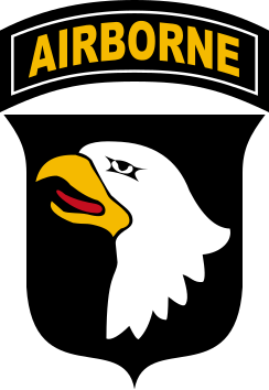 Coat of arms (crest) of 101st Airborne Division Screaming Eagles, US Army