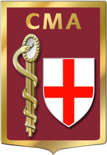 Coat of arms (crest) of the Armed Forces Military Medical Centre Calvi, France