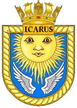 Coat of arms (crest) of the HMS Icarus, Royal Navy