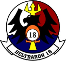 Coat of arms (crest) of the Helicopter Training Squadron 18 (HT-18) Vigilant Eagles, US Navy