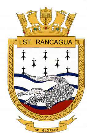 Coat of arms (crest) of the Landing Ship Tank Rancagua (LST-92), Chilean Navy