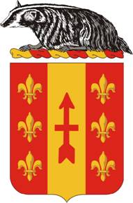 Arms of 121st Field Artillery Regiment, Wisconsin Army National Guard