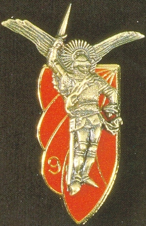 Arms of 9th Parachute Chasseur Regiment, French Army