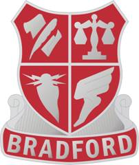 Arms of Bradford High School Junior Reserve Officer Training Corps, US Army