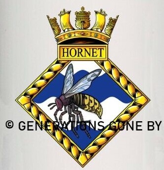 Coat of arms (crest) of the HMS Hornet, Royal Navy