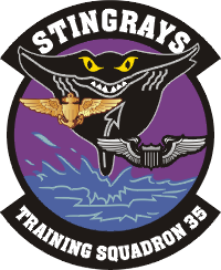 Coat of arms (crest) of the VT-35 Stingrays, US Navy