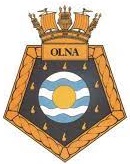Coat of arms (crest) of the RFA Olna, United Kingdom