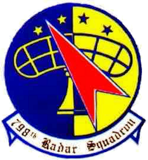 Coat of arms (crest) of the 798th Radar Squadron, US Air Force