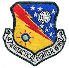 Coat of arms (crest) of the 474th Tactical Fighter Wing, US Air Force