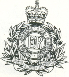 Coat of arms (crest) of the Royal Queensland Regiment, Australia