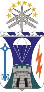 Coat of arms (crest) of the Special Troops Battalion, 1st Brigade, 82nd Airborne Division, US Army