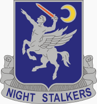 Coat of arms (crest) of 160th Special Operations Aviation Regiment, US Army