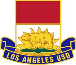 Coat of arms (crest) of George Washington High School Junior Reserve Officer Training Corps, Los Angeles Unified School District, US Army