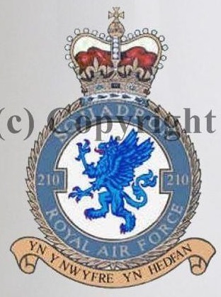 Coat of arms (crest) of the No 210 Squadron, Royal Air Force