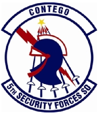 Coat of arms (crest) of the 5th Security Forces Squadron, US Air Force