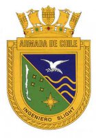 Coat of arms (crest) of the Maritime Signaling and Resecue Vessel Ingeniero Slight (BRS-63), Chilean Navy