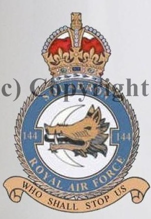 Coat of arms (crest) of the No 144 Squadron, Royal Air Force