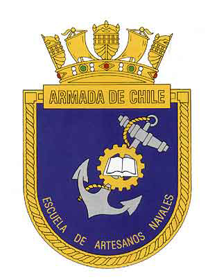 Coat of arms (crest) of the School of Naval Craftsmen, Chilean Navy