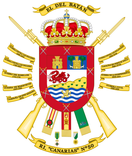 File:Infantry Regiment Canarias No 50, Spanish Army.png