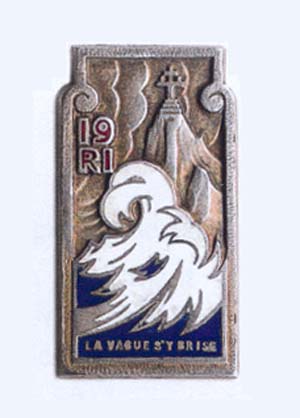 Coat of arms (crest) of the 19th Infantry Regiment, French Army