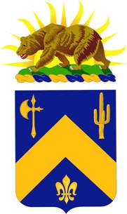 Coat of arms (crest) of 184th Infantry Regiment, California Army National Guard