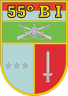 Coat of arms (crest) of the 55th Infantry Battalion - Dionisio Cerqueira Battalion, Brazilian Army