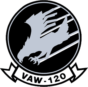 Coat of arms (crest) of the Carrier Airborne Early Warning Squadron (VAW) - 120 Greyhawks, US Navy