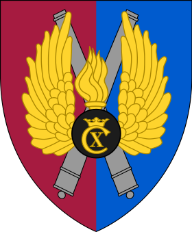 Arms of The Sealand Air Defence Regiment, Danish Army