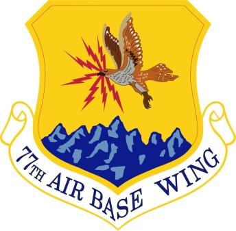 Coat of arms (crest) of the 77th Air Base Wing, US Air Force