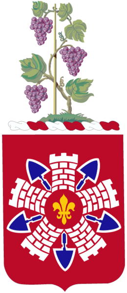Coat of arms (crest) of the 192nd Engineer Battalion, Connecticut Army National Guard