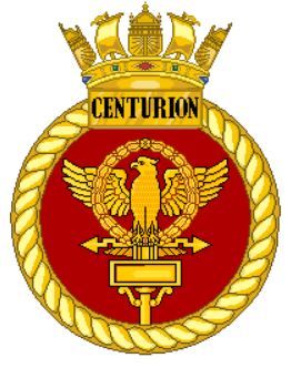 Coat of arms (crest) of the HMS Centurion, Royal Navy