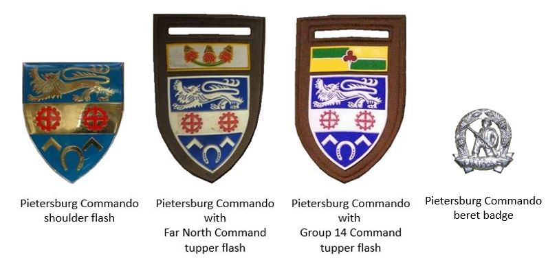 Coat of arms (crest) of the Pietersburg Commando, South African Army