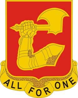 Coat of arms (crest) of 40th Field Artillery Regiment, US Army