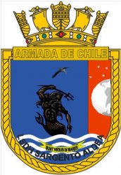 Coat of arms (crest) of the Amphibious Transport Dock Sargento Aldea (LSDH-91), Chilean Navy