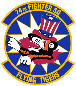 Coat of arms (crest) of the 74th Fighter Squadron, US Air Force