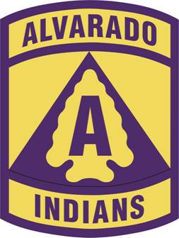 Coat of arms (crest) of Alvarado High School Junior Reserve Officer Training Corps, US Army