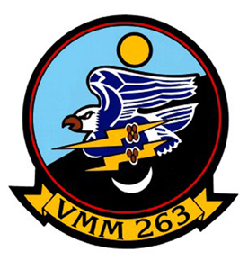 Coat of arms (crest) of the VMM-263 Thunder Chickens, USMC