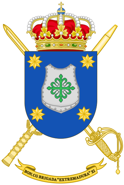 File:Brigade Extremadura XI Headquarters Battalion, Spanish Army.png