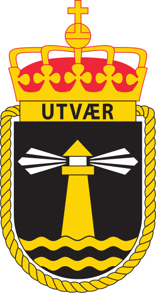 Coat of arms (crest) of the Submarine KNM Utvær, Norwegian Navy