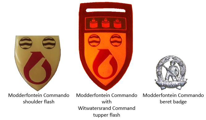 Coat of arms (crest) of the Modderfontein Commando, South African Army