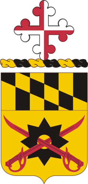 Coat of arms (crest) of 158th Cavalry Regiment, Maryland Army National Guard