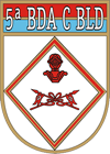 Coat of arms (crest) of the 5th Armoured Cavalry Brigade - General Tertuliano de Albuquerque Brigade, Brazilian Army