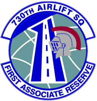 Coat of arms (crest) of the 730th Airlift Squadron, US Air Force