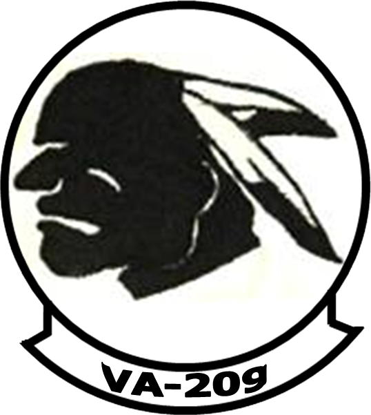 Coat of arms (crest) of Attack Squadron (VA) 209, US Navy