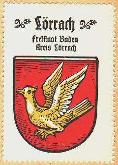Wappen von Lörrach/Coat of arms (crest) of Lörrach