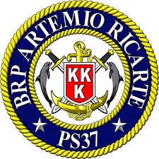 Coat of arms (crest) of the Offshore Patrol Vessel BRP Artemio Ricarte (PS-37), Philippine Navy