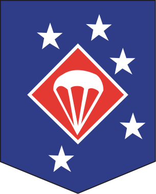 Coat of arms (crest) of the 1st Marine Parachute Regiment, USMC