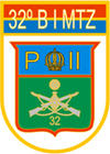 Coat of arms (crest) of the 32nd Motorized Infantry Battalion - Dom Pedro II Battalion, Brazilian Army
