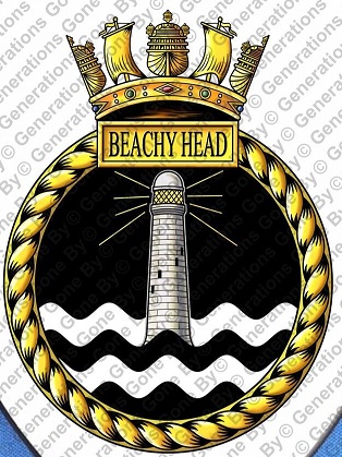 Coat of arms (crest) of the HMS Beachy Head, Royal Navy