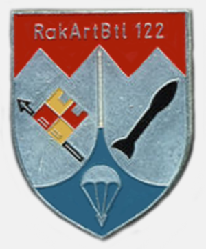 Coat of arms (crest) of the Rocket Artillery Battalion 122, German Army